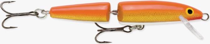 RAPALA 5/16 JOINTED LURE  GOLD/FL-RED - Gunarama