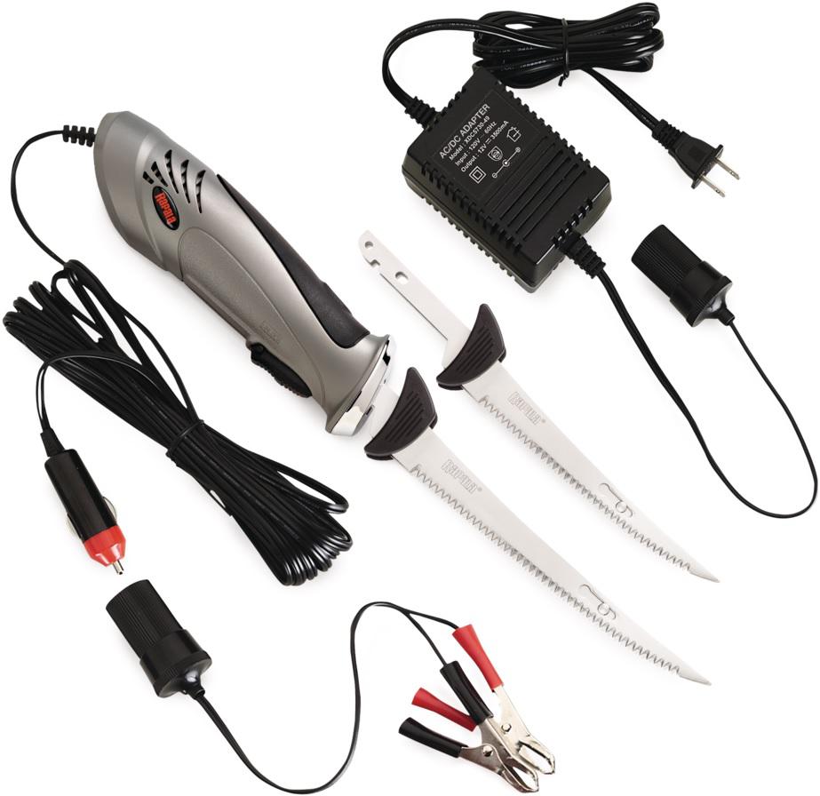 Rapala Deluxe Fillet Knife AC DC 2.75 | Adapters, Blades, Power Cord, Storage