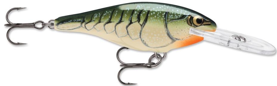 RAPALA 3/16 SHAD RAP  OLIVE GRN CRAWDAD