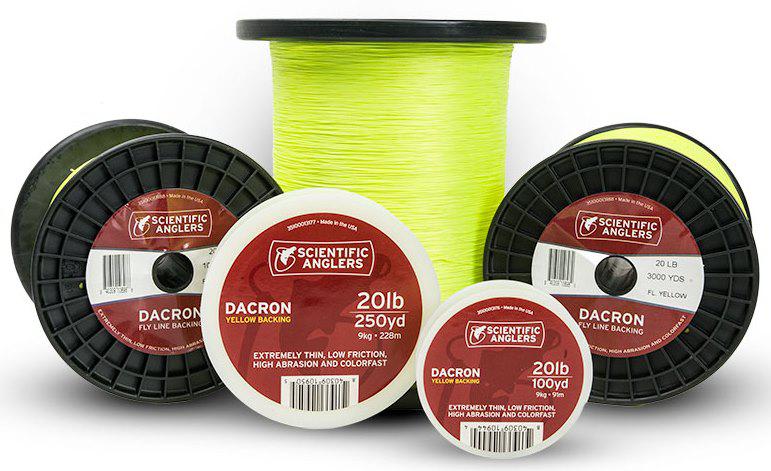 SALR FLY LINE BACKING 20# 100YD YELLOW