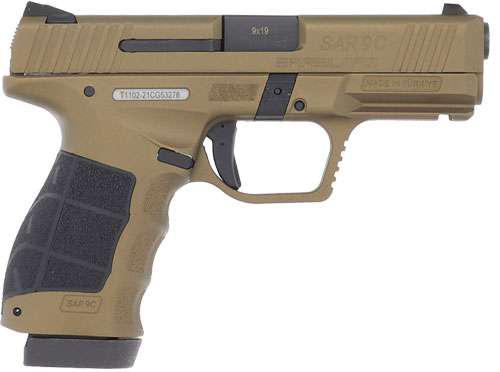 SAR USA SAR9CBZ 9mm Compact 4" Bronze 2-15rd Mags Picatinny Rail