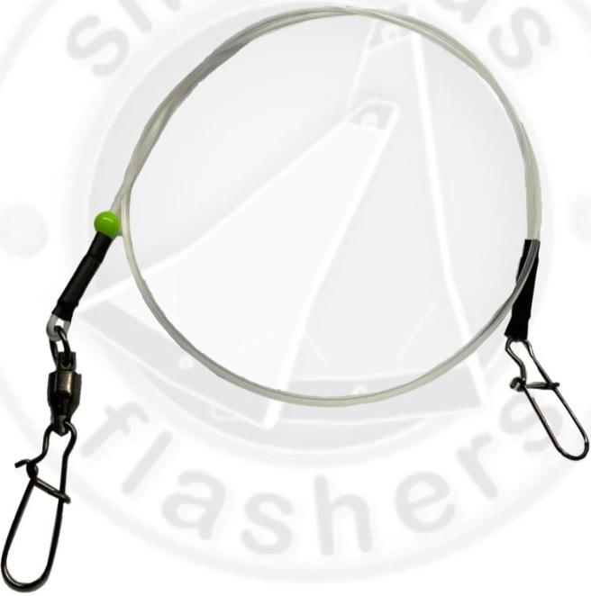 SHORTBUS 30' STIFFY FLASHER LEASH(2) (200# MONO BUMPER)