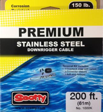 SCOTTY S.S. D/RIGGER CABLE KIT 200'-150#