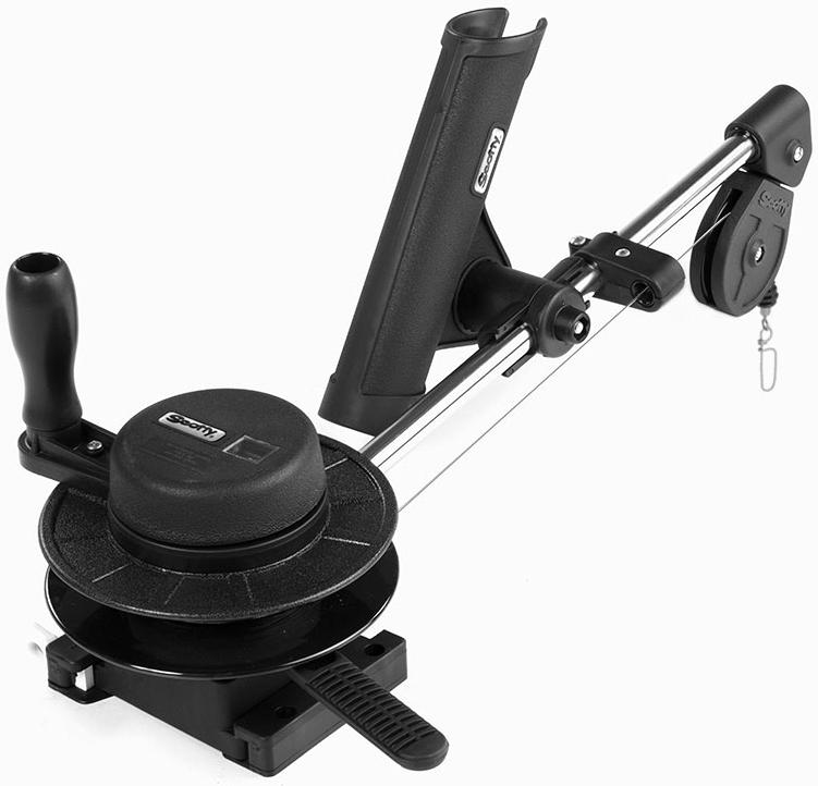 SCOTTY DEPTHMASTER DOWNRIGGER 23' FIXED W/ROD HOLDER  3/4'DIA.BOOM