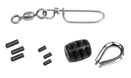 SCOTTY TERMINAL KIT (SWIVEL  THIMBLE  BUMPER  & 3 SLEEVES)