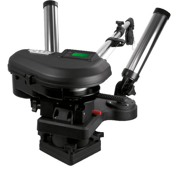 SCOT'HP'ELEC.D/RIGGER W/60'SS COMBO PACK w/dual rod holder swivel base tele-boom