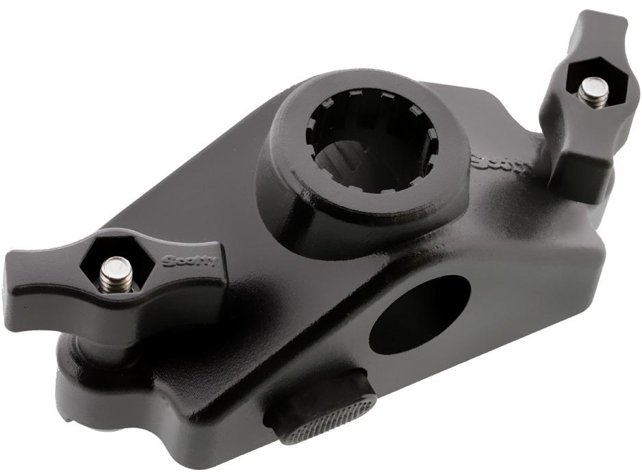 SCOTTY LOCKING GUNNEL TRACK MOUNT BLACK