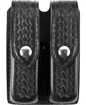SAFARILAND M/77 DOUBLE MAGAZINE POUCH BLK B/WEAVE  GOV'T 1911  SIG P220
