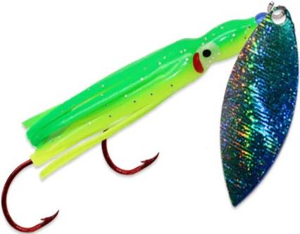 MACK PW SPINNER HOOCHIE GREEN GATOR