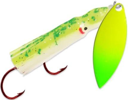 MACK PW SPINNER HOOCHIE GREEN MEASELS