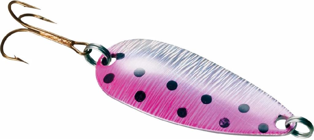 SIERRA SPOON 1/2oz PINK HOLO BLK DOT
