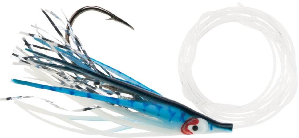 SILH MINI TINSEL SQUID GLO BLUE SPATTER