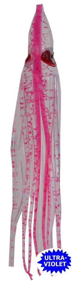 SILH 4-1/4'SQUIDS(5) UV PINK SPATTER