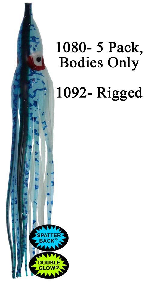 SILH 4-1/4'SQUID RIG GLO BLUE SPAT-BACK