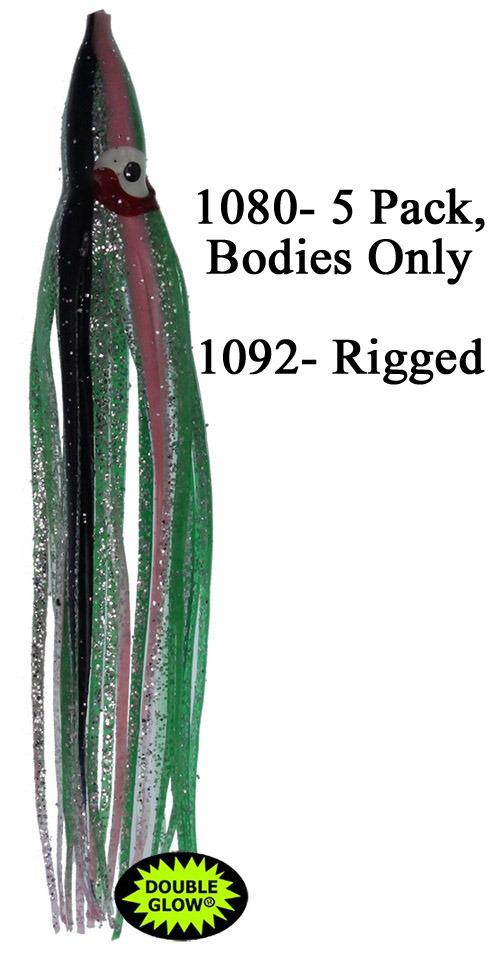 SILH 4-1/4'SQUID RIG GRN/GLO/PNK/SIL/BLK