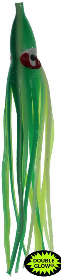 SILH 4-1/4'SQUIDS(5) CHART/GREEN GLOW STRIPE