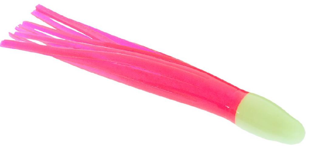 SIL SHRIMP SQUIDS 1-1/2'(5) DBL GLO PINK