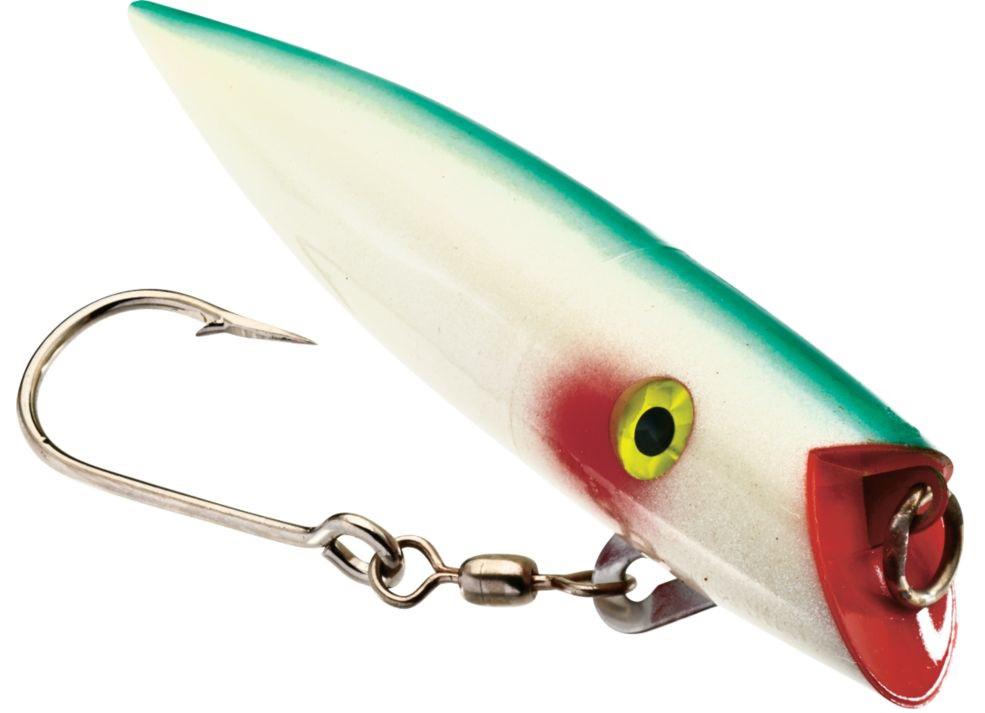 SIL ACE HI 5'PLUG SGL HK GLOW GRN STRIPE (SINGLE HOOK WITH RATTLE)