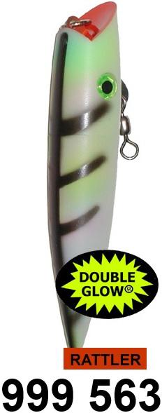 SIL ACE HI 5' PLUG GLOW MOTHER PEARL/BLK LADDER(TREBLE HOOK WITH RATTLE)