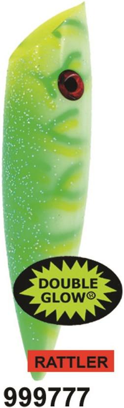 SIL ACE HI 5' PLUG GLOW/LUCKY CHARM (TREBLE HOOK WITH RATTLE)