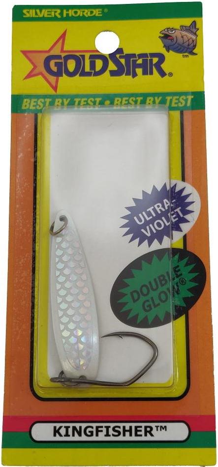 SILH 2'KINGFISHER UV/GLW WHITE LIGHTNING