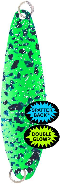 SILH 2'KINGFISHER GLOW/GRN SPATTER BACK