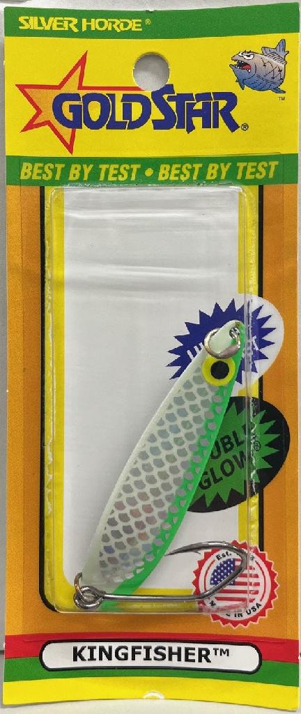 SILH 3'KINGFISHER UV GLW GREEN TWO FACE