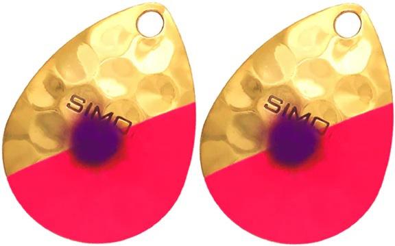 SIMON SPINNER BLADE 3.5(2) PINK/PURP DOT