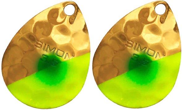 SIMON SPINNER BLADE 3.5(2) CHART/GRN DOT