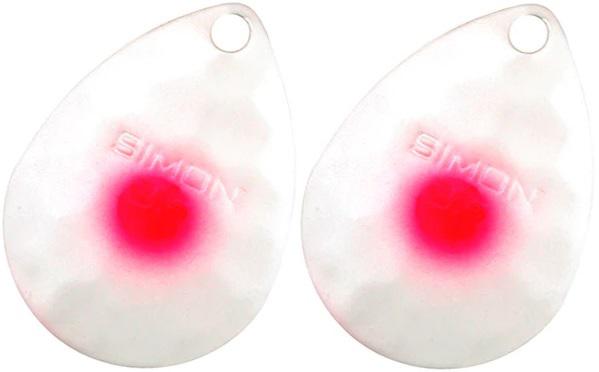 SIMON SPINNER BLADE 3.5(2) WHT/PINK DOT