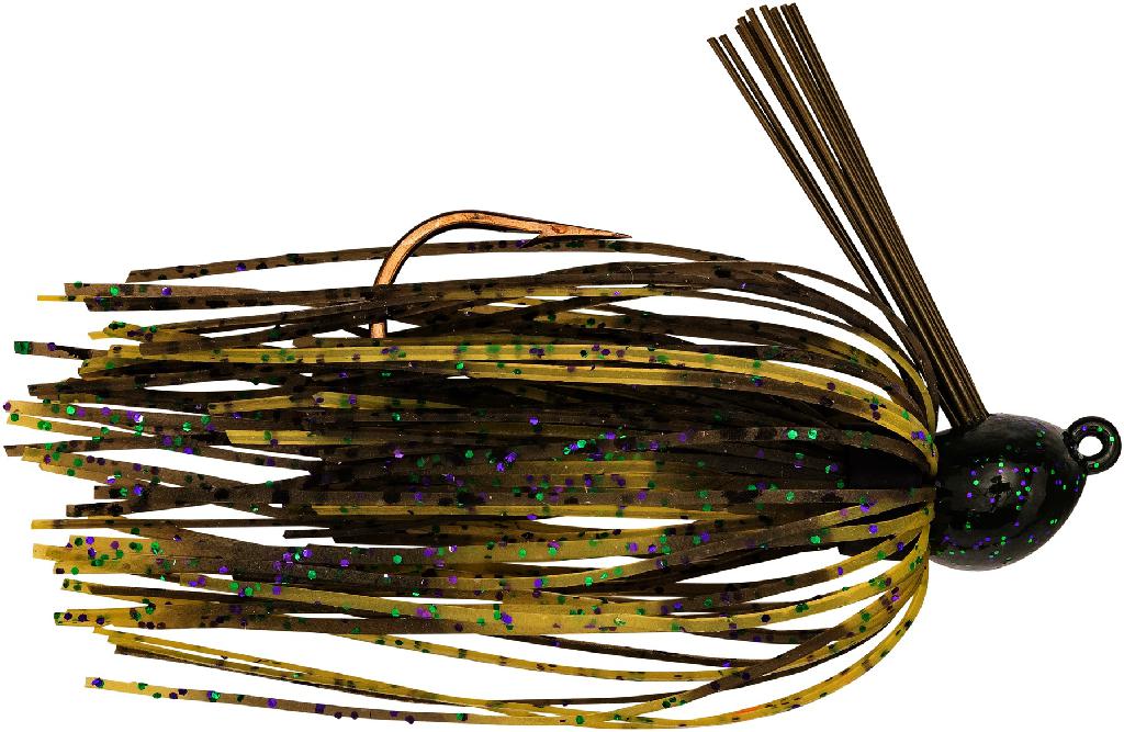 Strike King Bitsy Bug Mini Jig, Candy Craw Design, 0.5, Premium Silicone Skirts, Fiber Weedguards, 1/8 oz, Single Pack