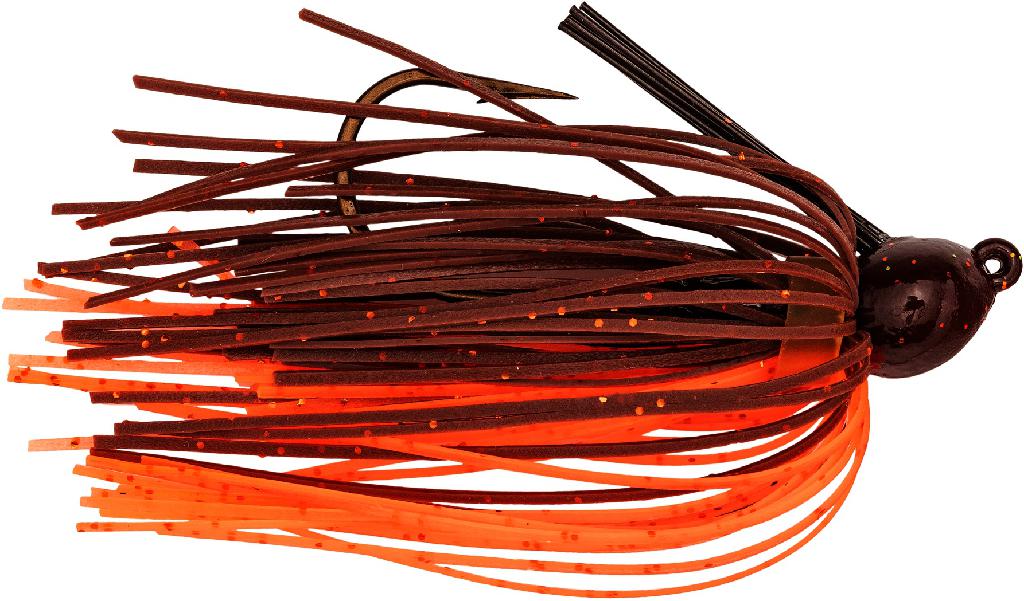 Strike King Bitsy Bug Mini Jig - Cajun Crawfish, 0.5, Premium Silicone Skirts, Fiber Weedguards, 1/8 oz, Single Pack