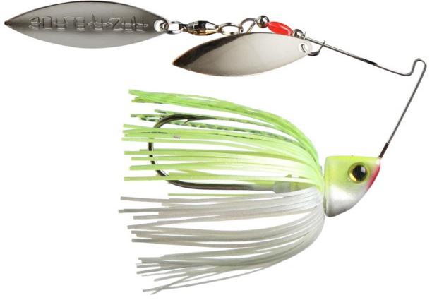 SK BURNER SPINNERBAIT 1/2oz CHART WHITE - SK
