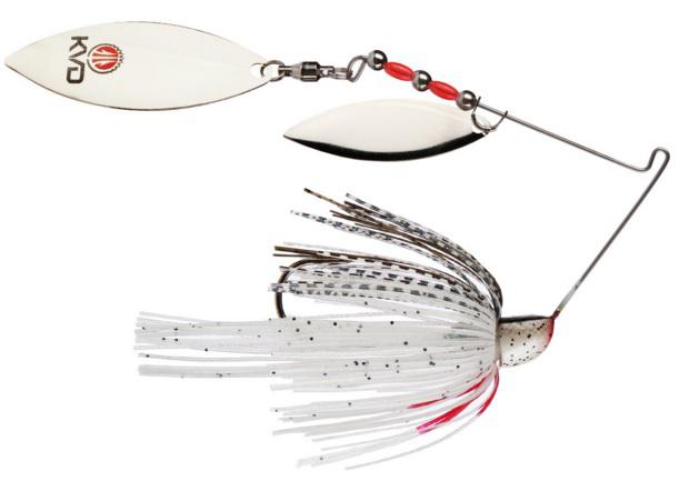 Strike King KVD Finesse Spinnerbait, Gizzard Shad Color, 1/2 oz Weight, 5/0 Hook Size, Redesigned Skirt