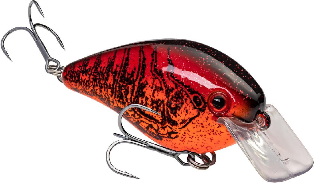 Strike King Kvd1.5 Hard Knock Chili Craw, 1.25", Shallow Water Fishing, Square Bill, Internal Rattle, Quality Hooks