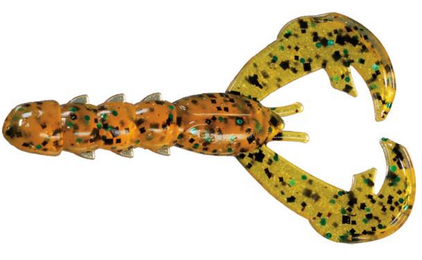 Strike King Rage Baby Craw, Amber Green Black, 0.5, Lifelike Realism, Superior Durability, Heart Thumping Action, 9 Pieces Pack - SK