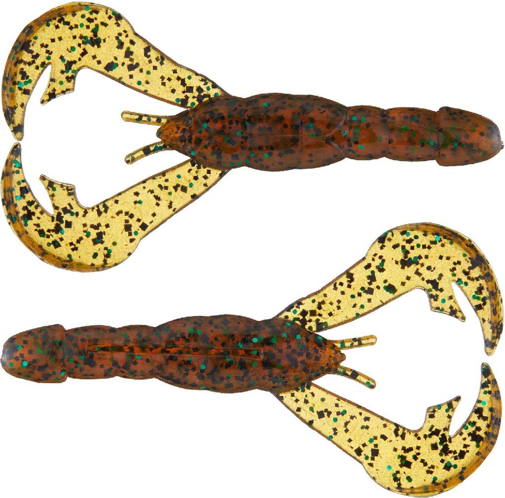 SK RAGE TAIL CRAW 4' AMBER GREEN BLACK