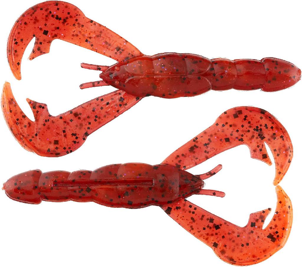 SK RAGE TAIL CRAW 4' FIRE CRAW