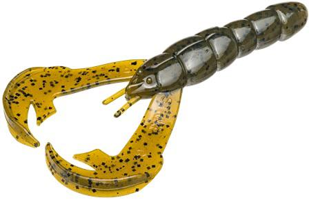 Strike King Rattlin' Rage Craw 4-Inch, Green Pumpkin - Model RGCRWR4-46 - Strike King