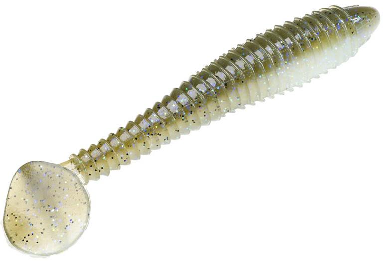 Strike King Rage Swimmer Electric Shad 1.0, 4.75" Length, Nature-Inspired Versatile Design, Soft-Ribbed Body