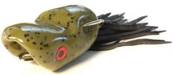S/LURE SCUM FROG POPPER 5/16  GREEN PKIN
