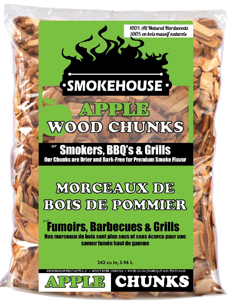 SMOKEHOUSE NATURAL WOOD CHUNKS  APPLE - Gunarama