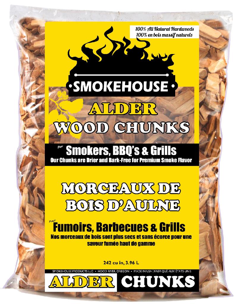 SMOKEHOUSE NATURAL WOOD CHUNKS  ALDER - Gunarama