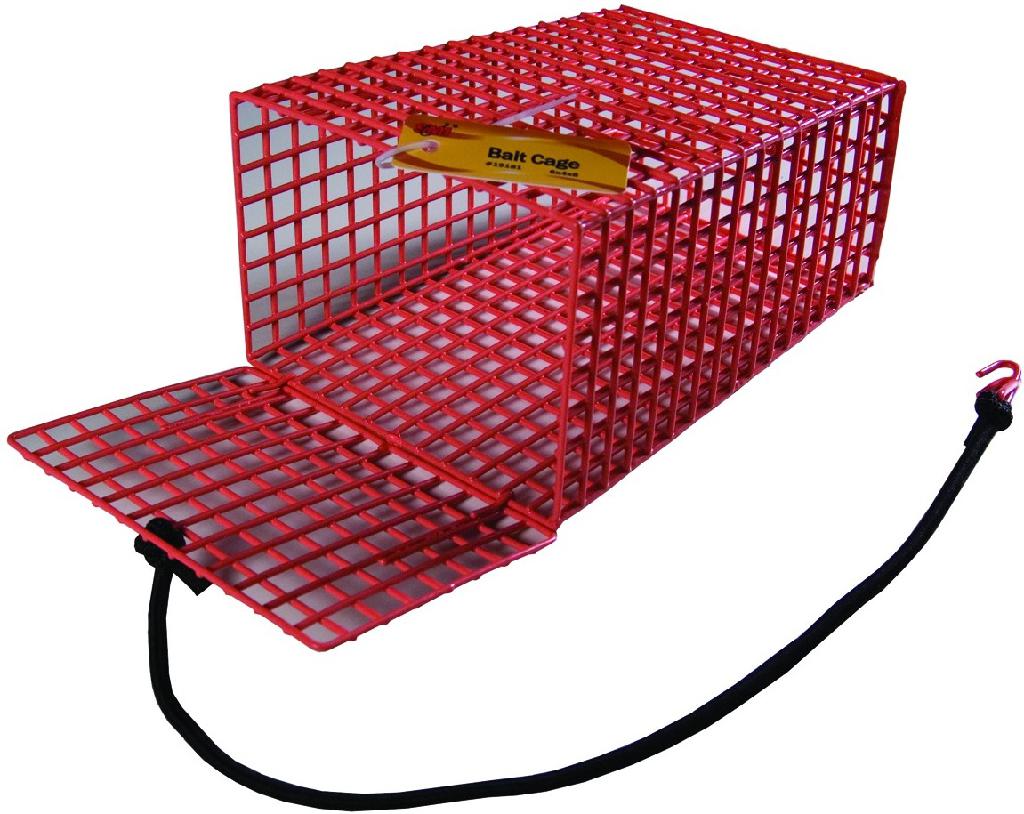 SMI BAIT CAGE TAPERED 6x4x8 1/2'GRID ORG
