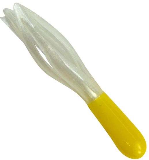 SP Lit'l Hustler 1.5in Jig Lure Yellow White Bass Panfish 10pk