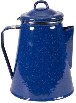 S/SPORT 8 CUP ENAMEL PERCOLATOR COFFEE POT-BLUE