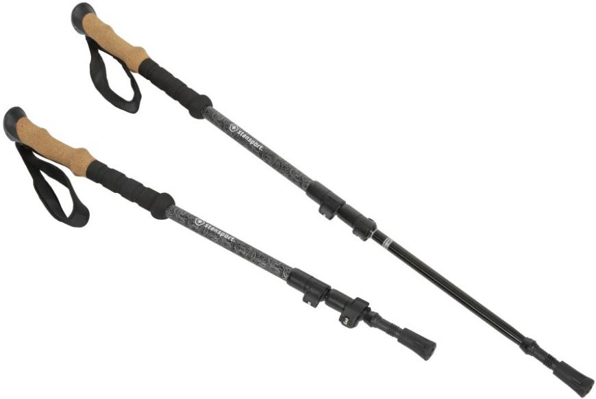 S/SPORT TREKKING POLES W/FAST LOCK (EXTENDS TO 25'-53'  ALUMINUM  SET OF 2)