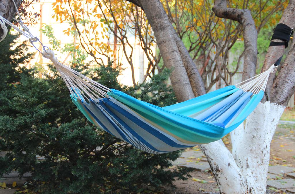 S/SPORT COTTON TRAVELER HAMMOCK BLUE 78' X 31' 250LB CAPACITY