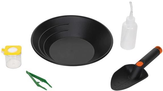 S/SPORT YOUTH GOLD PANNING KIT (PAN/JAR/ SNUFFER BOTTLE/TWEEZERS/TROWEL)