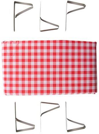 S/SPORT PICNIC TABLE CLOTH W/CLAMPS (54'X72' CLOTH  6 TABLE CLOTH CLAMPS)